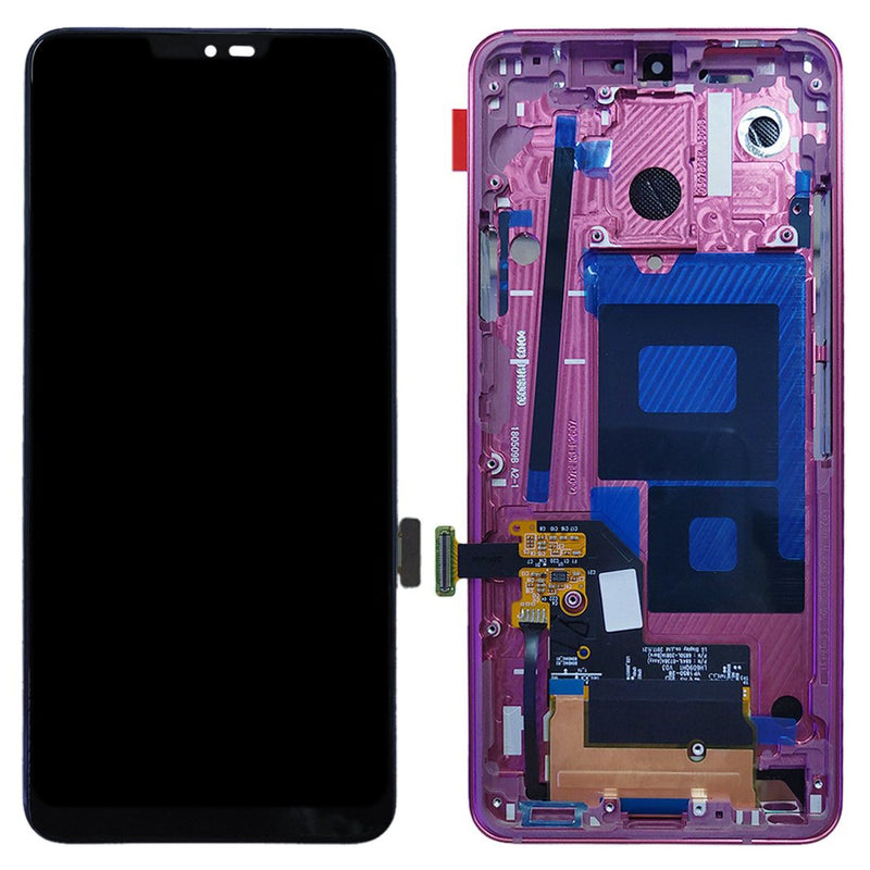 LG G7 ThinQ / G7 Plus / G7 One LCD Screen Assembly Replacement With Frame (Raspberry Rose)