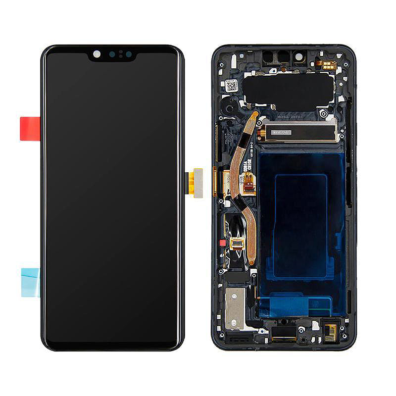 LG G8 ThinQ LCD Screen Assembly Replacement With Frame (Aurora Black)