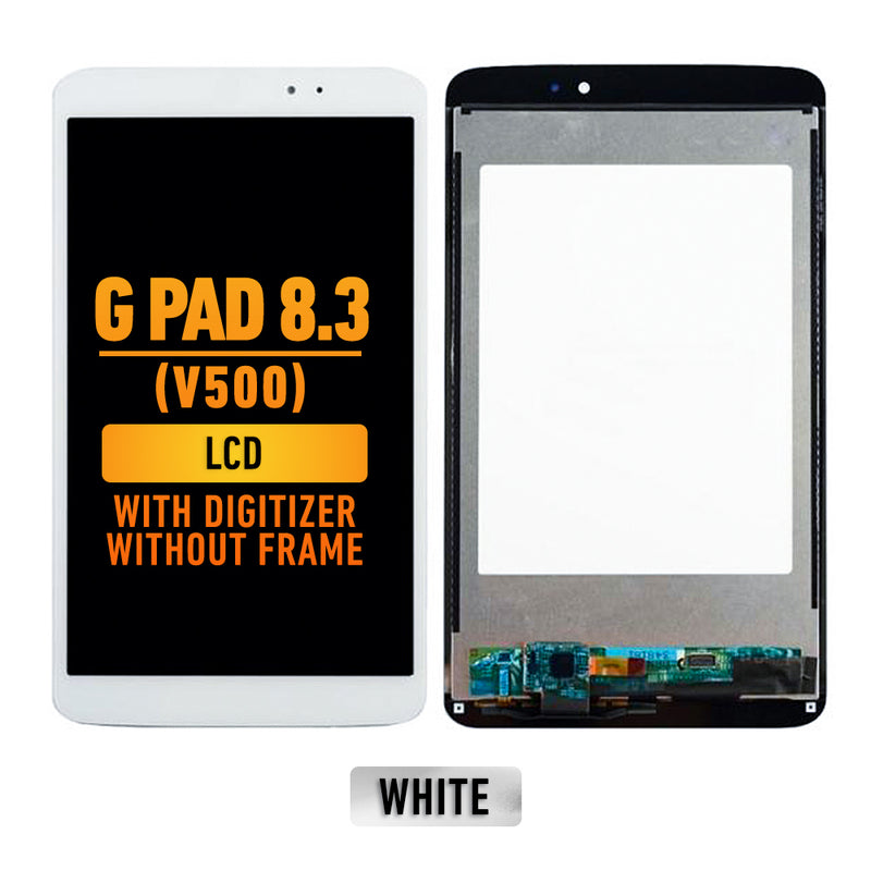 LG G Pad 8.3 (V500) LCD Screen Assembly Replacement With Digitizer Without Frame (Wifi Version)  (White)