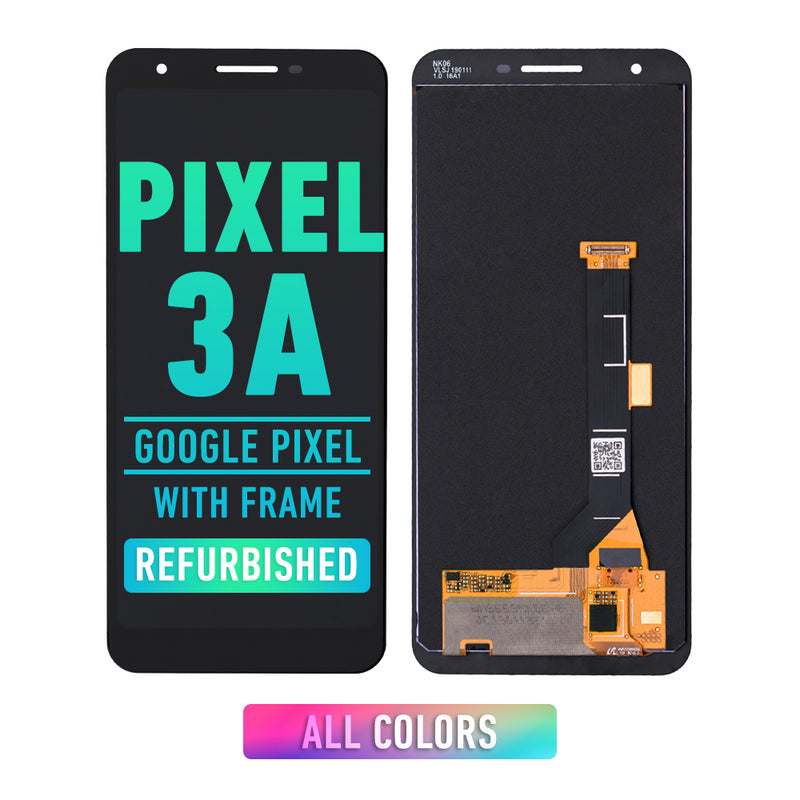 Google Pixel 3A OLED Screen Assembly Replacement With Frame (Refurbished) (All Colors)