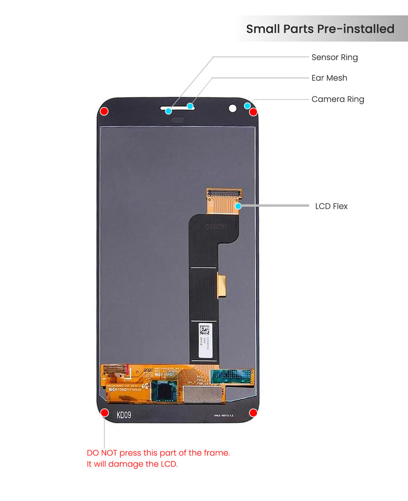 Google Pixel XL 5.5 G-2PW2100 / Nexus M1 LCD Screen Replacement (All Colors)