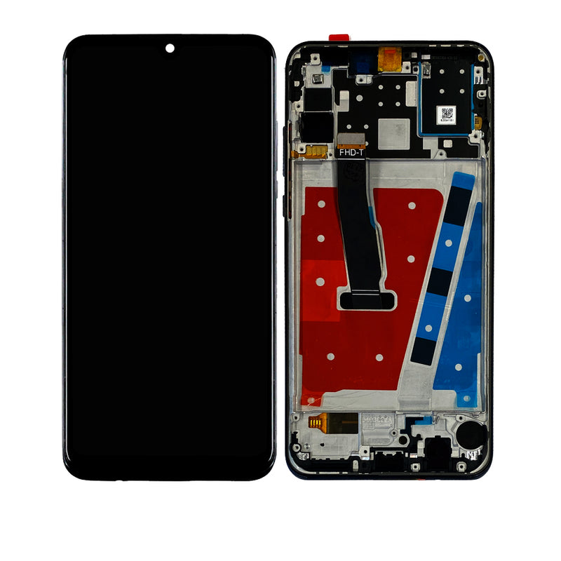 Huawei P30 Lite (2019) / Nova 4E (4GB RAM) LCD Screen Assembly Replacement With Frame (Refurbished) (MidnightBlack)