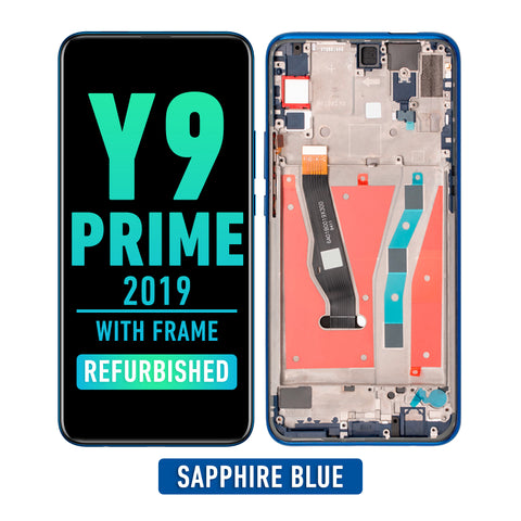 Huawei Y9 Prime (2019) LCD Screen Assembly Replacement With Frame (Refurbished) (Sapphire Blue)