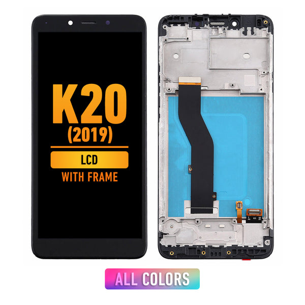 LG K20 (2019) LCD Screen Assembly Replacement With Frame (All Colors)