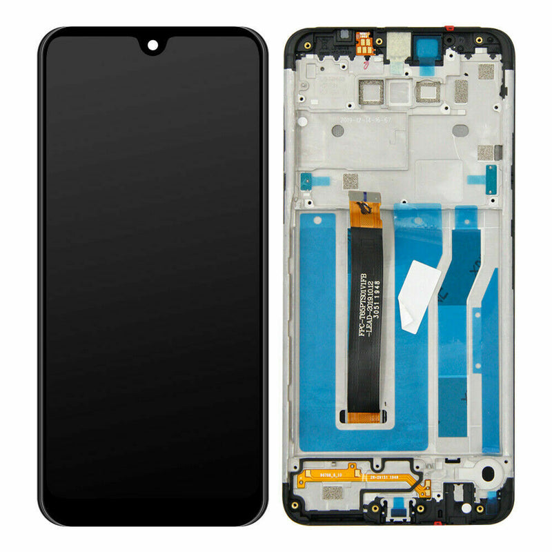 LG K51 / Q51 K500 LCD Screen Assembly Replacement With Frame (Refurbished) (Black)