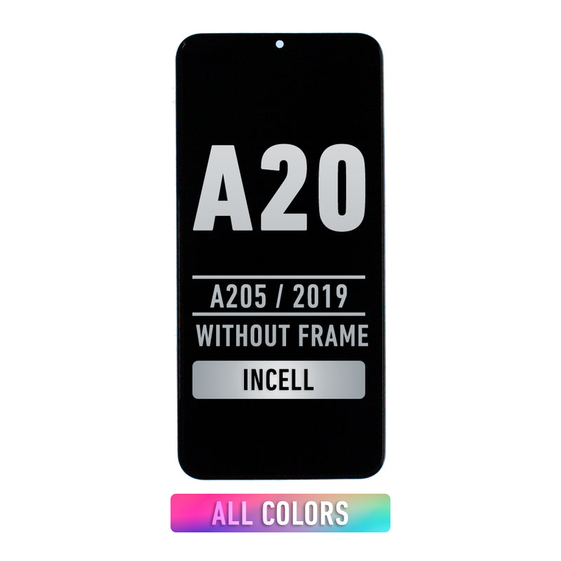 Samsung Galaxy A20 (A205 / 2019) LCD Screen Assembly Replacement Without Frame (Aftermarket Incell) (All Colors)