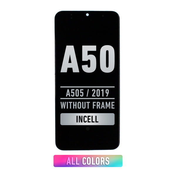 Samsung Galaxy A50 (A505 / 2019) / A30 (A305 / 2019) LCD Screen Assembly Replacement Without Frame (WITHOUT FINGER PRINT SENSOR) (Aftermarket Incell) (All Colors)