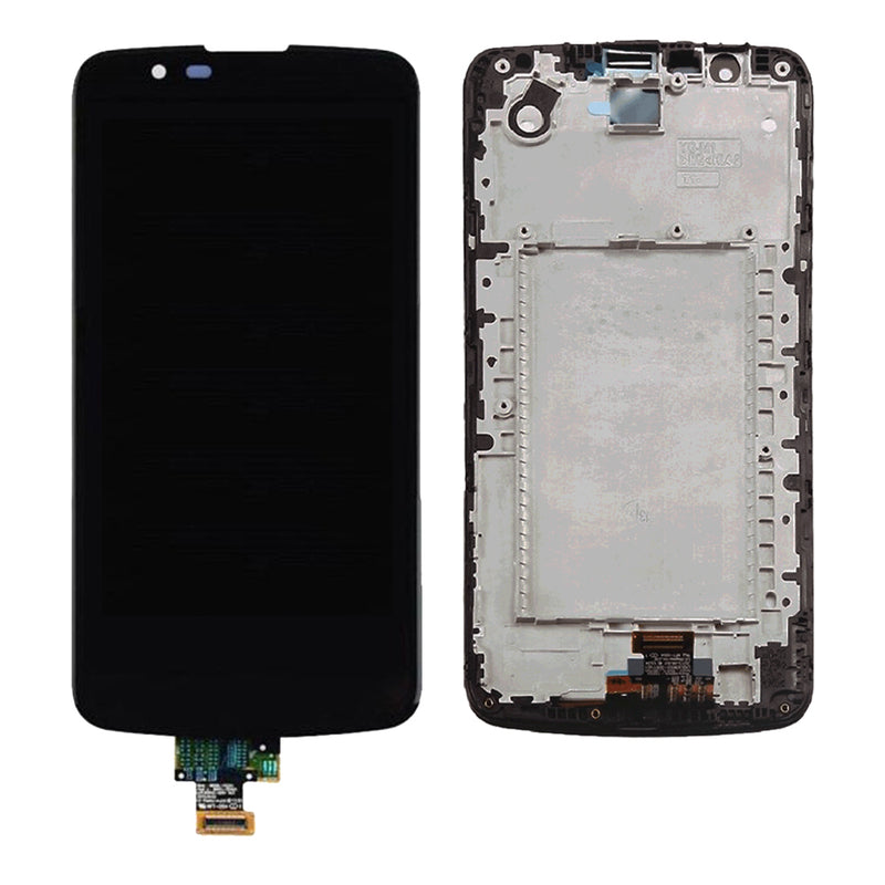 LG K10 K410 (2016) LCD Screen Assembly Replacement With Frame (Black)