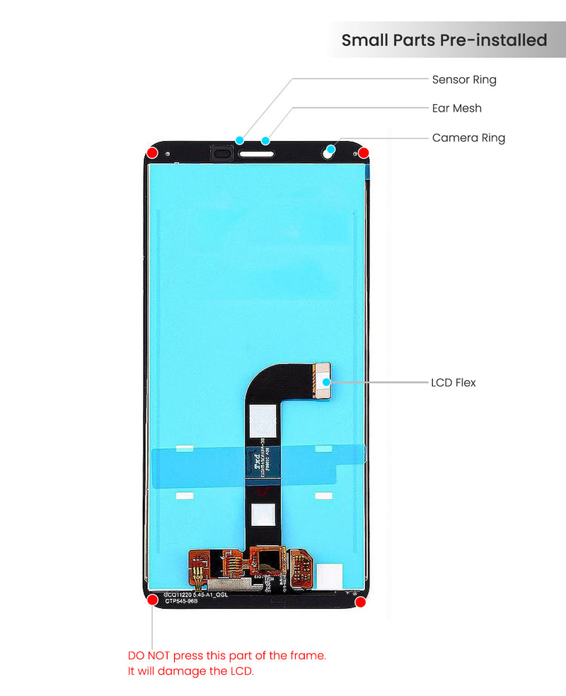 LG K30 (2019) / Escape Plus / Aristo 4 Plus / Arena 2 LM-X320EMW LCD Screen Assembly Replacement Without Frame (All Colors)