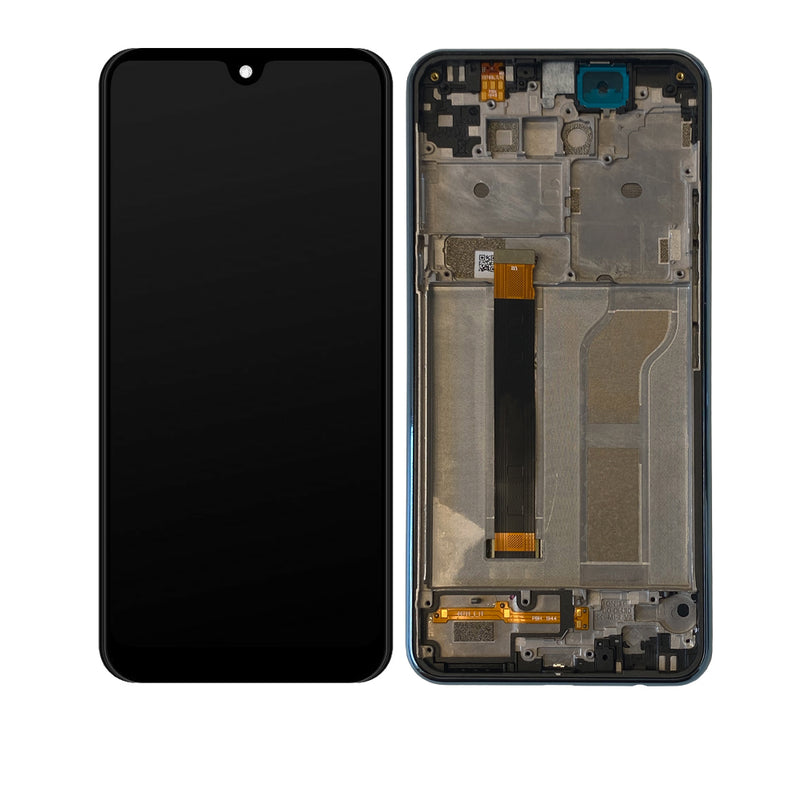 LG K51 / Q51 LCD Screen Assembly Replacement With Frame (Refurbished) (Midnight Green)