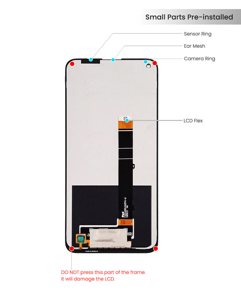LG K61 LCD Screen Assembly Replacement Without Frame (All Colors)