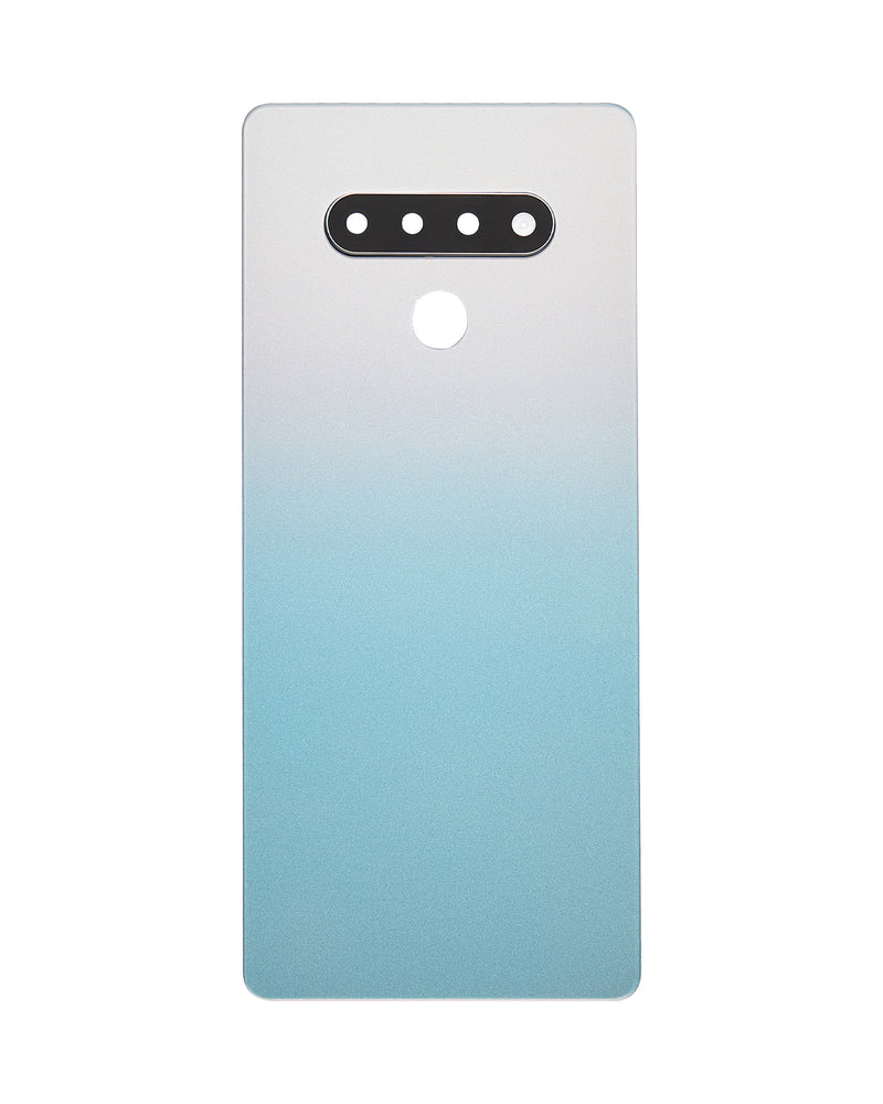 LG Stylo 6 / K71 Battery Back Cover Glass Replacement With Camera Lens (White)