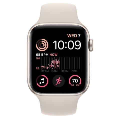 Apple Watch SE 2nd (2022) - 44MM - Starlight Sport Band