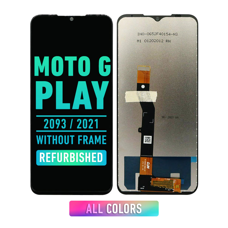 Motorola G Play 2021 (XT2093) LCD Screen Assembly Replacement Without Frame (Refurbished)