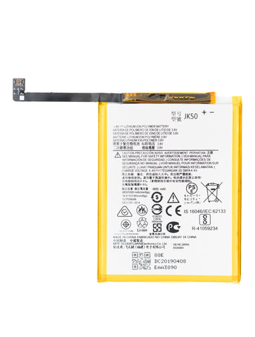 Moto G Play (XT2093)/ G8 Power Lite/ G9 Play (XT2083)/ G Power (XT2117)/ G Power (XT2165 / 2022) G7 Power (XT1955) / G7 Supra (XT1955-5)/ Moto G 5G (XT2213 / 2022)/ One Power/ E40/ G30/ Defy (XT2083-8)/ E7 Plus/ G10/ (XT2055) (JK50) Battery High Capacity