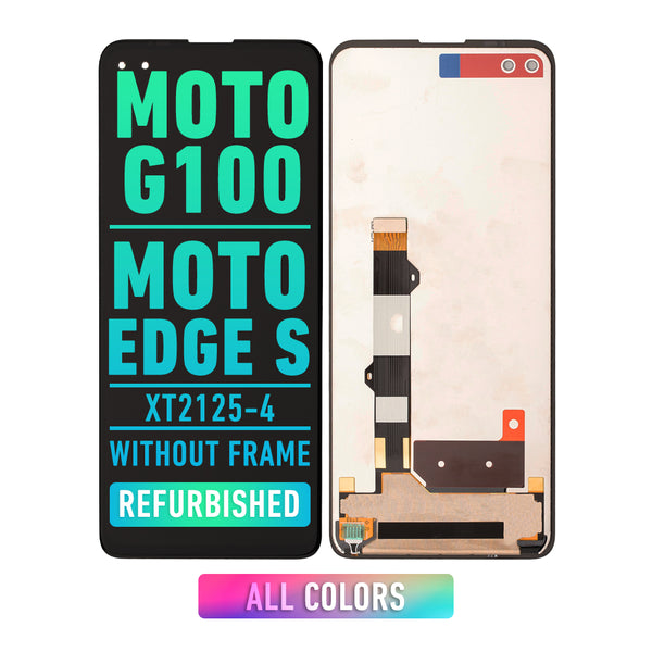 Motorola Moto G100 (XT2125-4 / 2021) / Edge S LCD Screen Assembly Replacement Without Frame (Refurbished) (All Colors)
