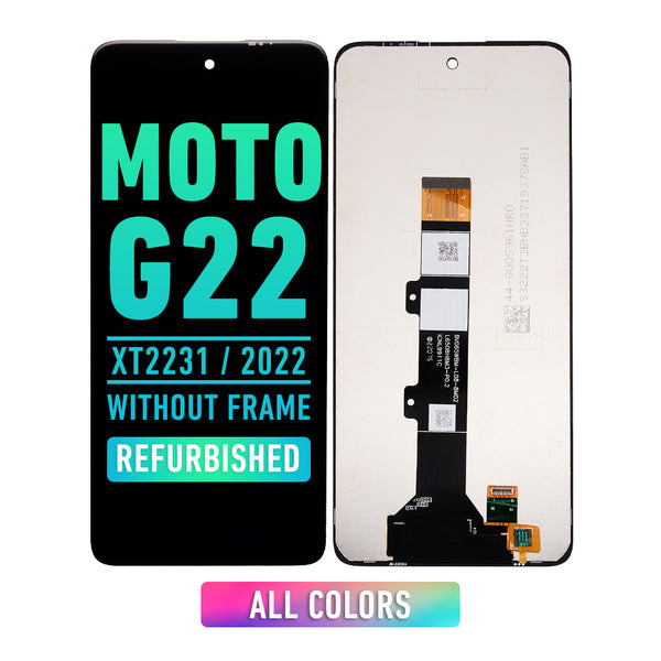 Motorola Moto G22 (XT2231 / 2022) LCD Screen Assembly Replacement Without Frame (Refurbished) (All Colors)