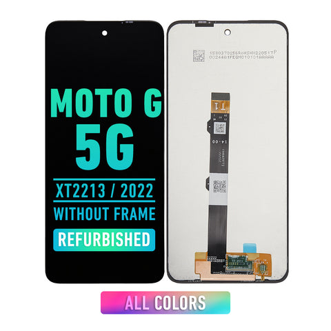 Motorola Moto G 5G (XT2213 / 2022) LCD Screen Assembly Replacement Without Frame (Refurbished) (All Colors)