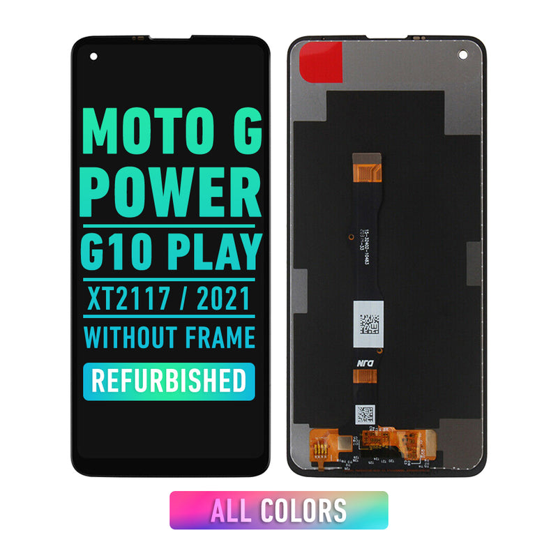 Motorola Moto G Power / G10 PLAY (XT2117 / 2021) LCD Screen Assembly Replacement Without Frame (Refurbished) (All Colors)