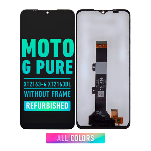Motorola Moto G Pure LCD Screen Assembly Replacement Without Frame (Refurbished) (XT2163) (All Colors)