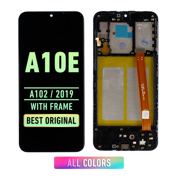 Samsung Galaxy A10e (A102 / 2019) OLED Screen Assembly Replacement With Frame (Refurbished) (All Colors)