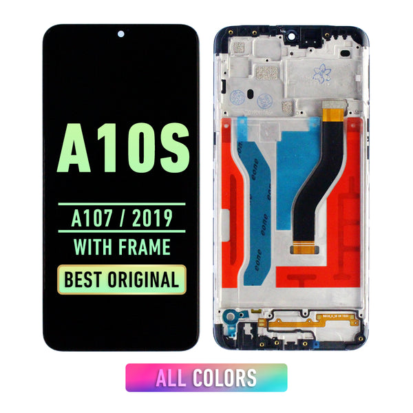 Samsung Galaxy A10s (A107 / 2019) OLED Screen Assembly Replacement With Frame (Refurbished) (All Colors)