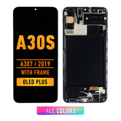 Samsung Galaxy A30s (A307 / 2019) OLED Screen Assembly Replacement With Frame (OLED PLUS) (All Colors)