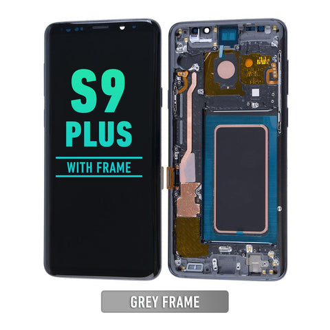 Samsung Galaxy S9 Plus OLED Screen Assembly Replacement With Frame (Refurbished) (Titanium Gray)