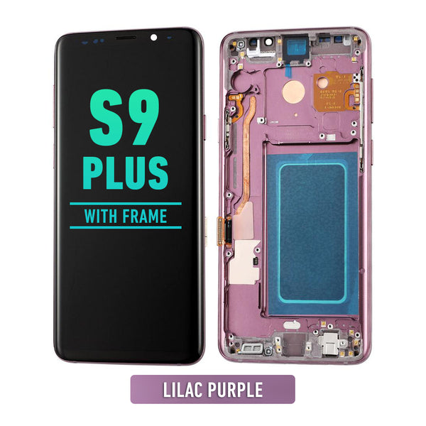 Samsung Galaxy S9 Plus OLED Screen Assembly Replacement With Frame (Refurbished) (Lilac Purple)