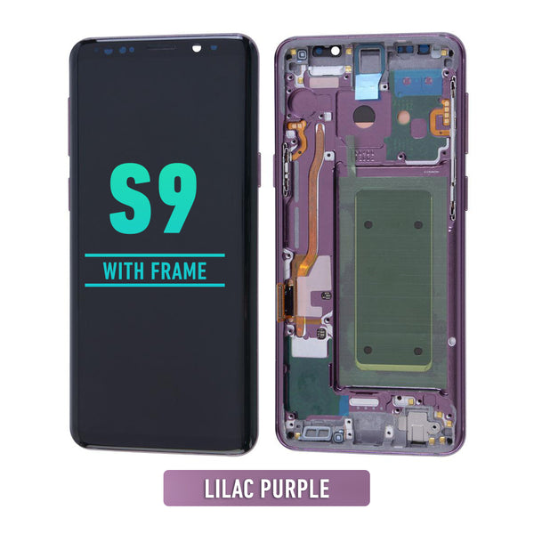 Samsung Galaxy S9 OLED Screen Assembly Replacement With Frame (Refurbished) (Lilac Purple)