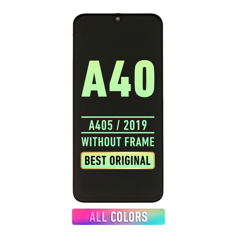 Samsung Galaxy A40  (A405 / 2019) OLED Screen Assembly Replacement Without Frame (Refurbished) (All Colors)