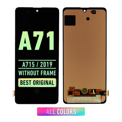 Samsung Galaxy A71 (A715 / 2019) OLED Screen Assembly Replacement Without Frame (Refurbished) (All Colors)
