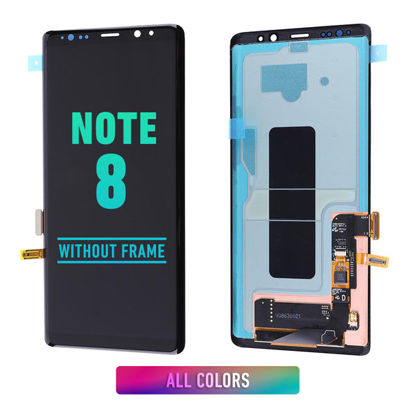 Samsung Galaxy Note 8 OLED Screen Assembly Replacement Without Frame (Refurbished) (All Colors)
