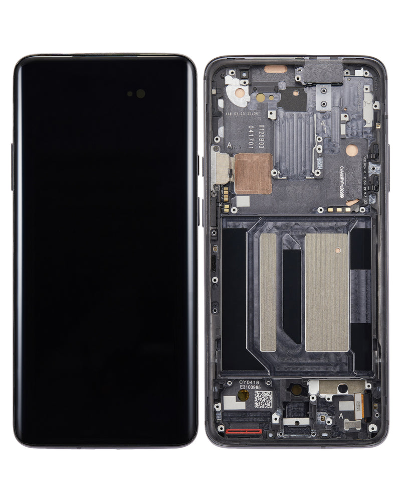 OnePlus 7 Pro OLED Screen Assembly Replacement With Frame (Refurbished) (Mirror Grey)
