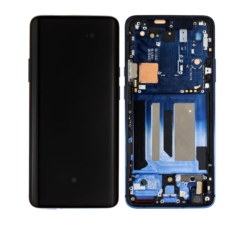OnePlus 7T Pro OLED Screen Assembly Replacement With Frame (Refurbished) (Haze Blue)