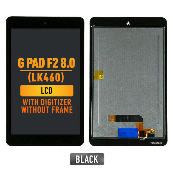 LG G Pad F2 8.0 (LK460) LCD Screen Assembly Replacement With Digitizer Without Frame (Black)