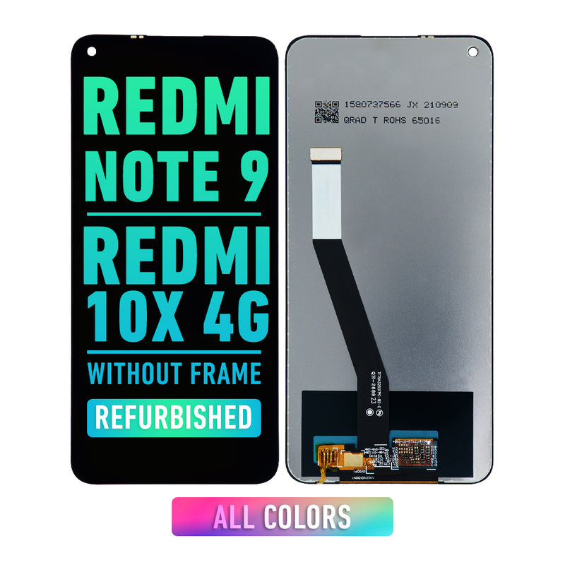 Redmi Note 9 4G / Redmi 10X 4G LCD Screen Assembly Replacement Without Frame (Refurbished) (All Colors)