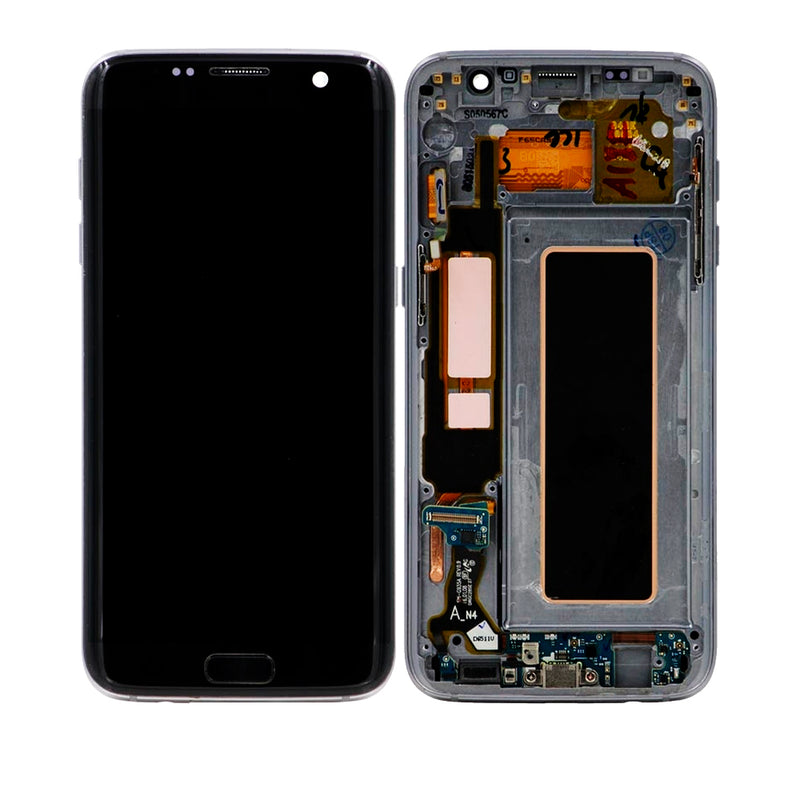 Samsung Galaxy S7 Edge OLED Screen Assembly Replacement With Frame (INT Version) (Incell) (Black Onyx)