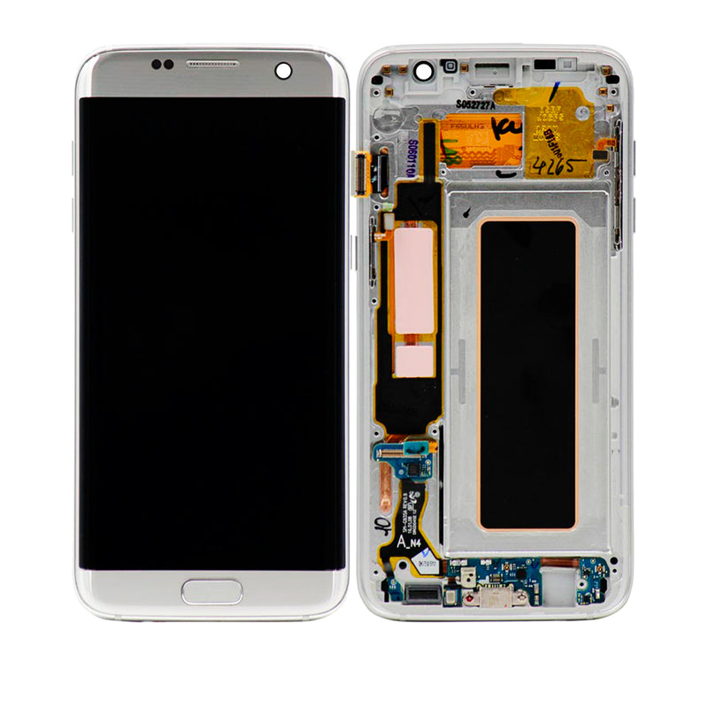 Samsung Galaxy S7 Edge OLED Screen Assembly Replacement With Frame (INT Version) (Incell) (Silver)