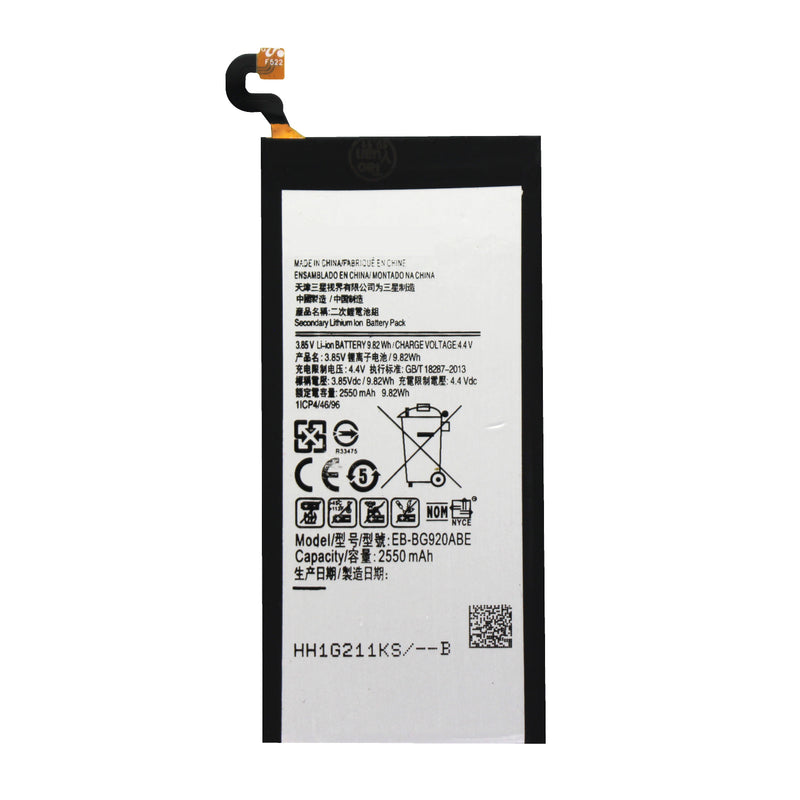 Samsung Galaxy S6 Battery Replacement High Capacity