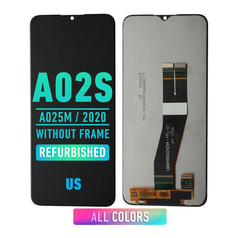 Samsung Galaxy A02s (A025M / 2020) Screen Assembly Replacement Without Frame (Refurbished) (US Version) (All Colors)