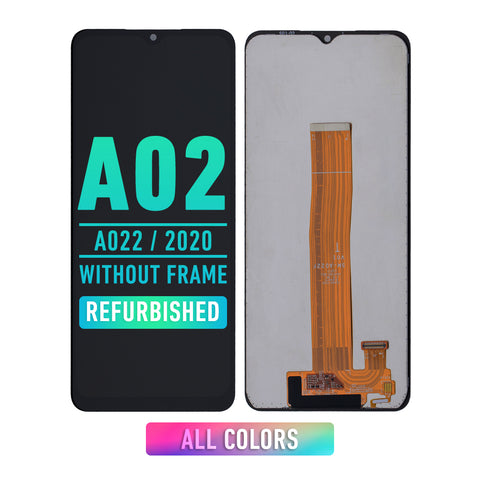 Samsung Galaxy A02 (A022 / 2020) Screen Assembly Replacement Without Frame (Refurbished) (All Colors)