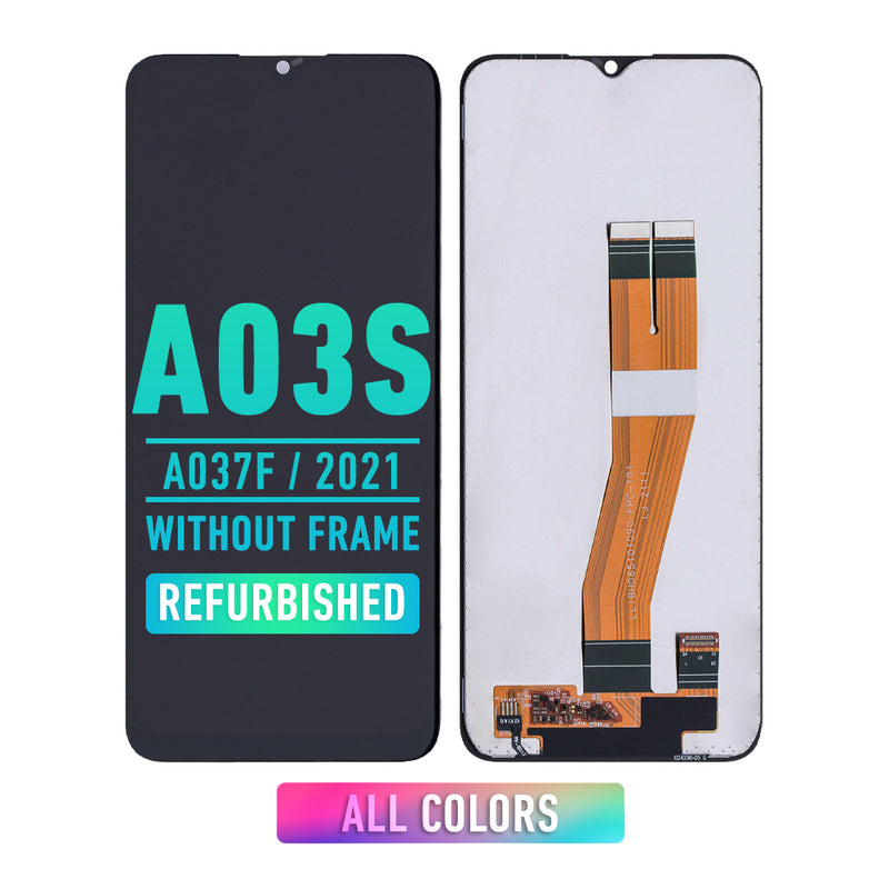 Samsung Galaxy A03s (A037F / 2021) LCD Screen Assembly Replacement Without Frame (GLOBAL VERSION) (Dual SIM) (Micro-USB) (Refurbished) (All Colors)