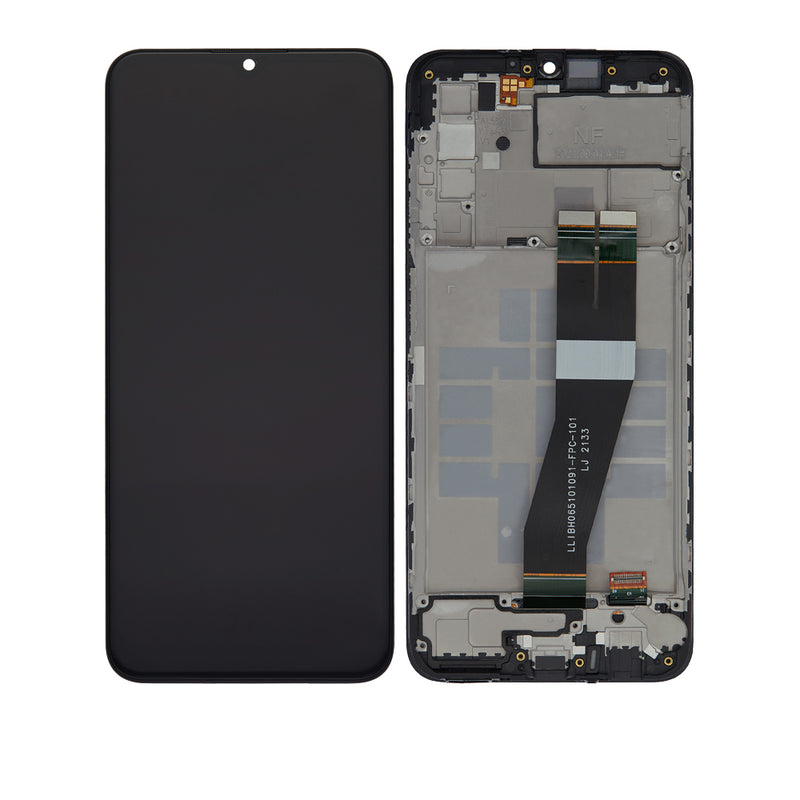 Samsung Galaxy A03s (A037M / 2021) LCD Screen Assembly Replacement With Frame (Single SIM) (Type-C) (Refurbished) (Black)