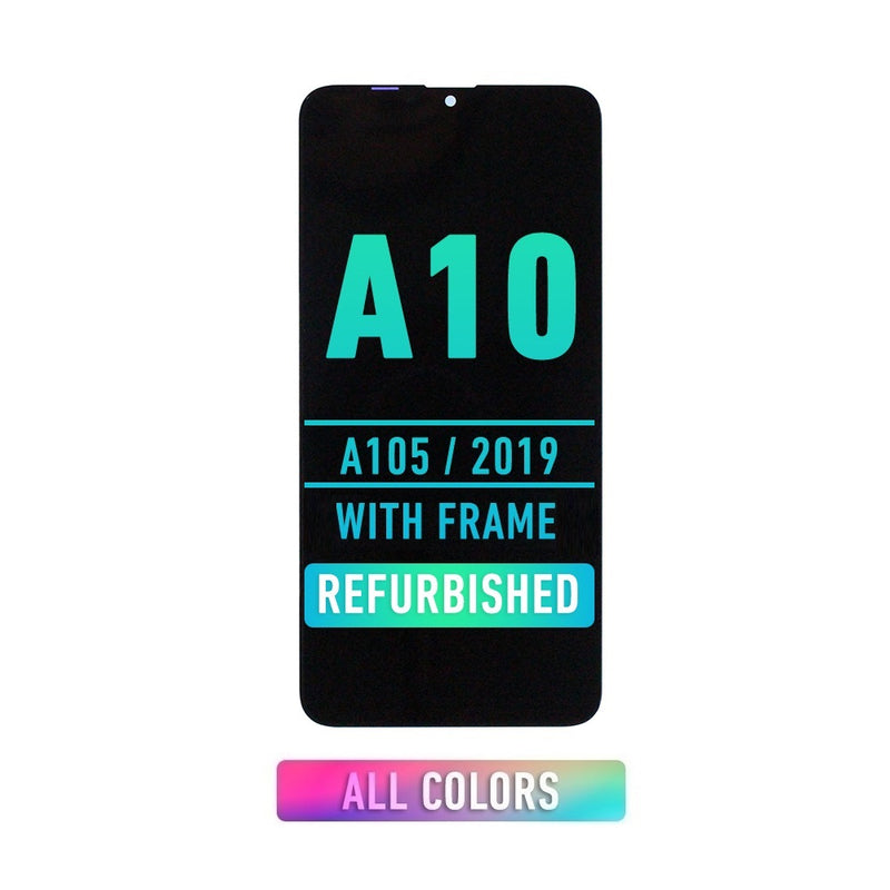 Samsung Galaxy A10 (A105 / 2019) OLED Screen Assembly Replacement With Frame (Refurbished) (All Colors)