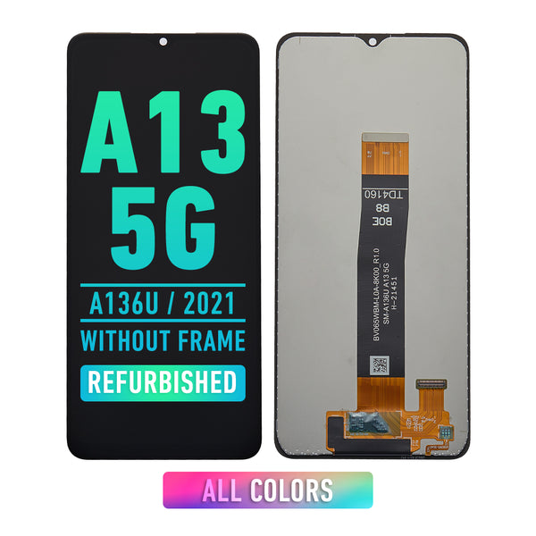 Samsung Galaxy A13 5G (A136U / 2021) LCD Screen Assembly Replacement Without Frame (Refurbished) (All Colors)