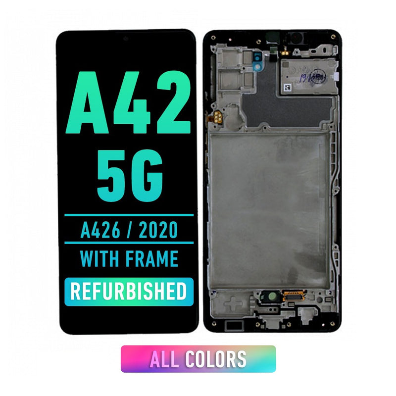 Samsung Galaxy A42 5G (A426 / 2020) OLED Screen Assembly Replacement With Frame (Refurbished) (All Colors)