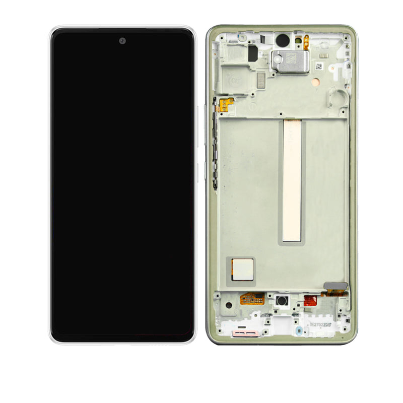 Samsung Galaxy A53 5G (A536 / 2022) OLED Screen Assembly Replacement With Frame (Refurbished) (White)