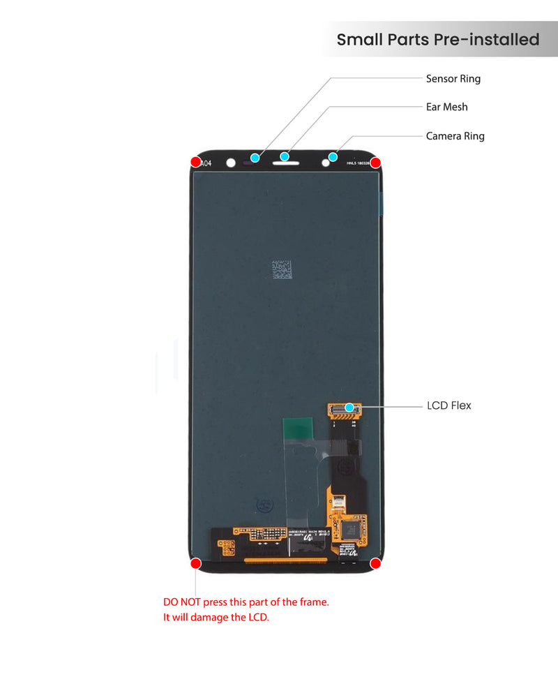 Samsung Galaxy A6 (A600 / 2018) OLED Screen Assembly Replacement Without Frame (Refurbished) (All Colors)