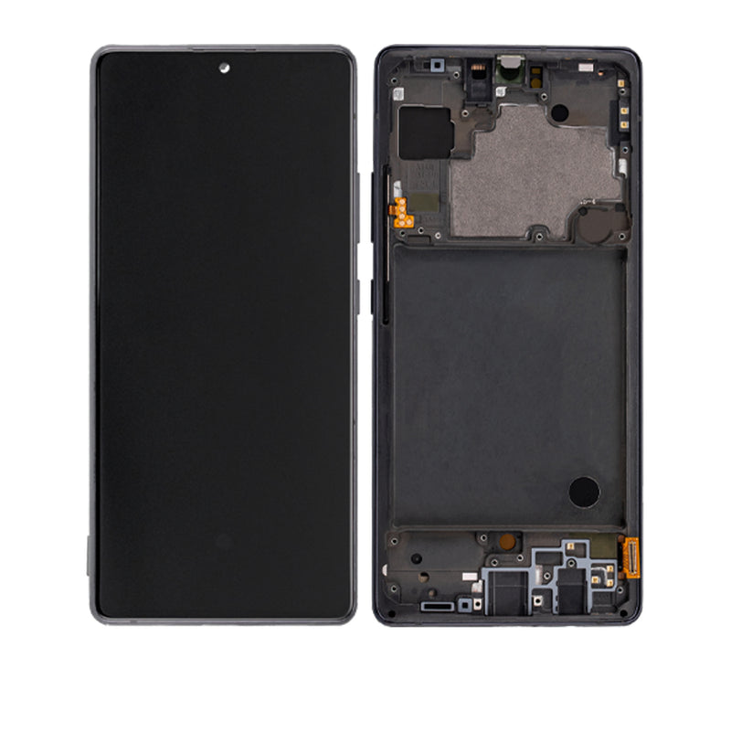 Samsung Galaxy A71 5G (A716 / 2019) OLED Screen Assembly Replacement With Frame (Refurbished) (Prism Cube Black)